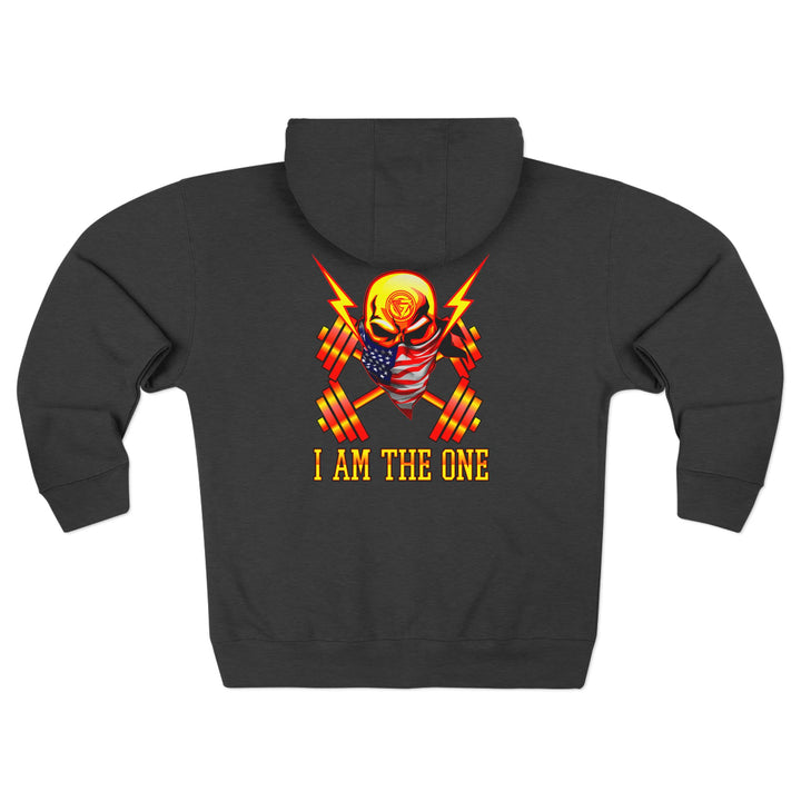 CG SKULL BANDIT ORANGE GOLD RED /I AM THE ONE ZIP UP