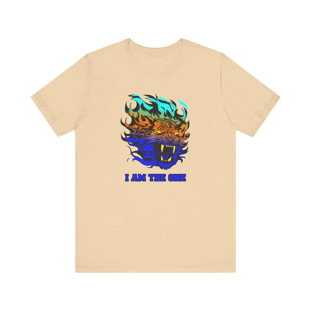 TIGER FLAME BLUE ORANGE AQUA FADE/I AM THE ONE