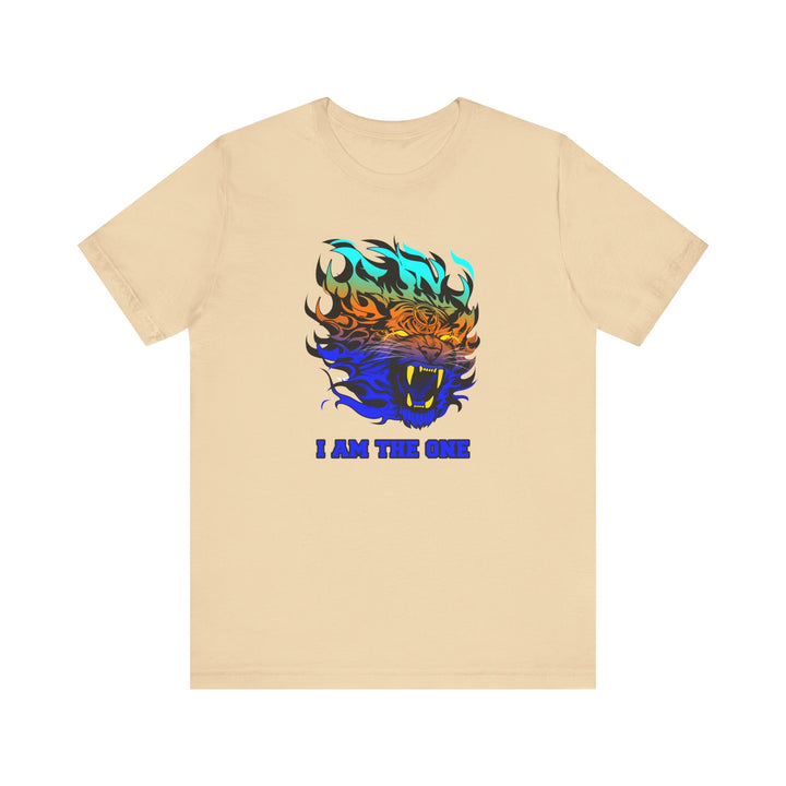 TIGER FLAME BLUE ORANGE AQUA FADE/I AM THE ONE