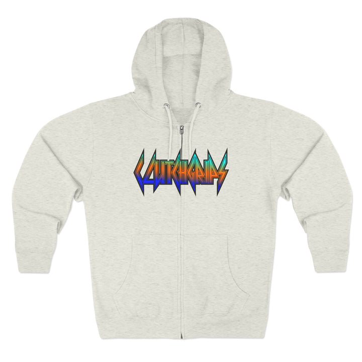 CG APE VS ZILLA 2ND FIGHT BLUE ORANGE AQUA /DONT BE A BITCH ZIP UP