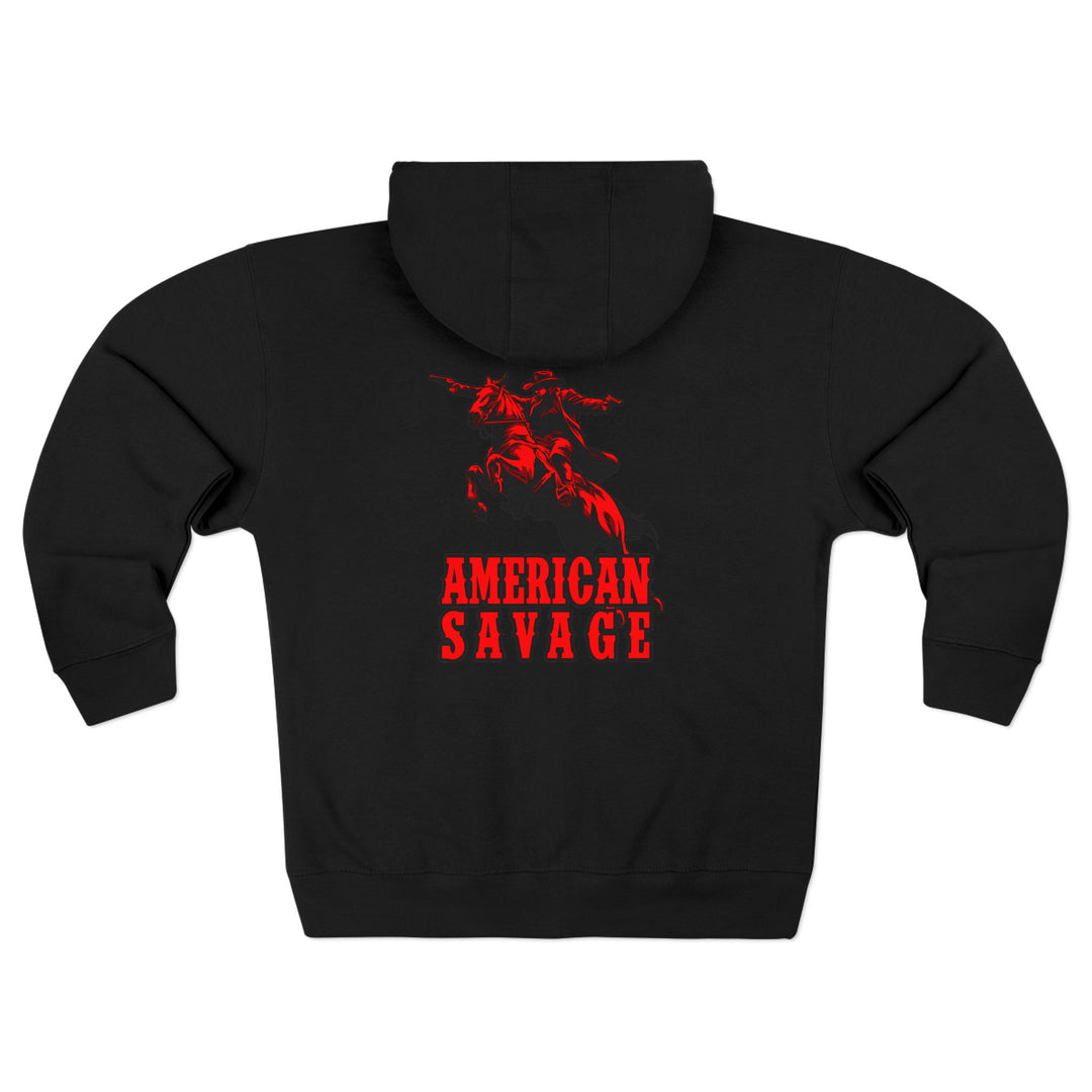 CG OUTLAW RED BLACK /AMERICAN SAVAGE ZIP UP