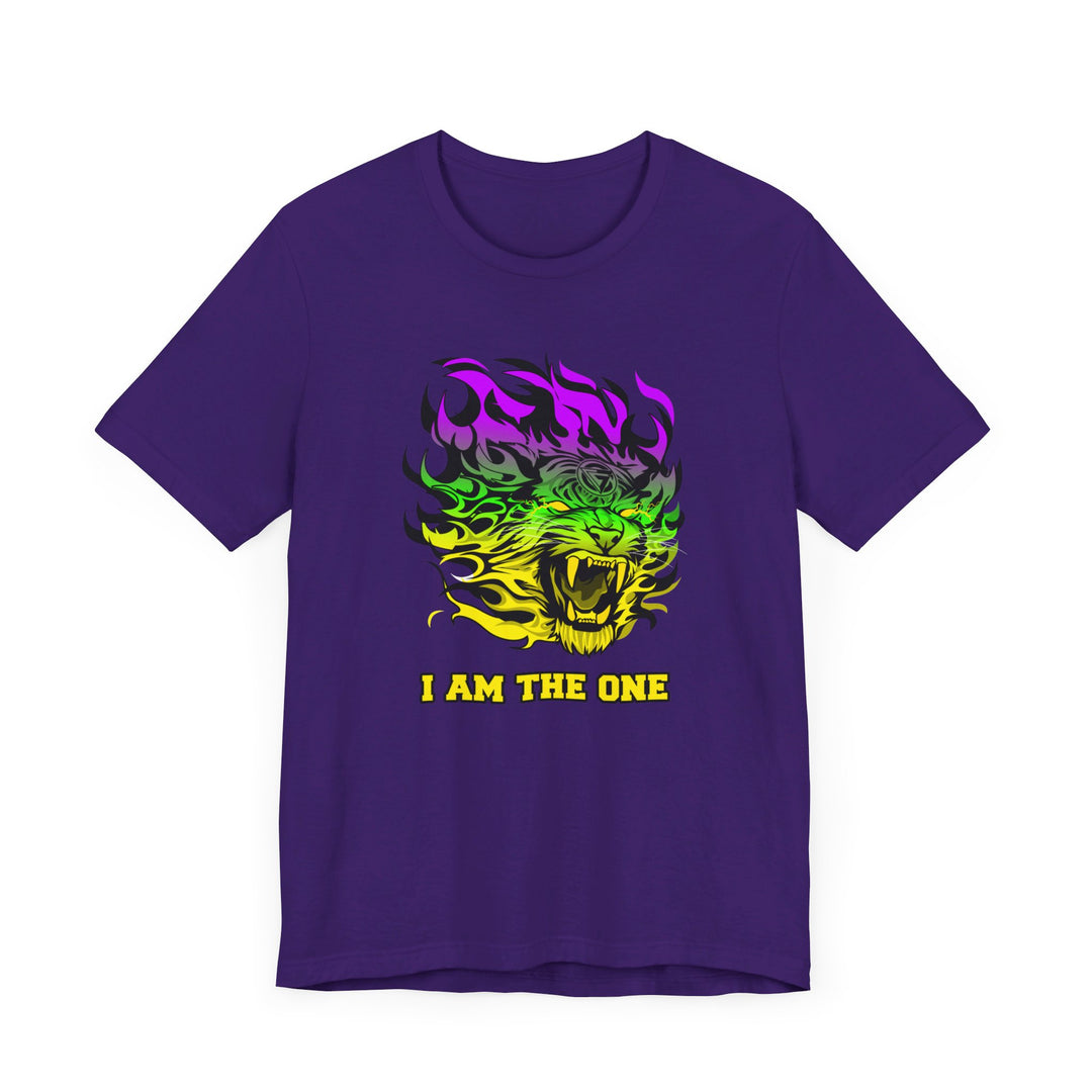 TIGER FLAME YELLOW GREEN PURPLE FADE/I AM THE ONE