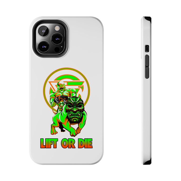 ANGRY DOG ORANGE GREEN PHONE CASE /LIFT OR DIE