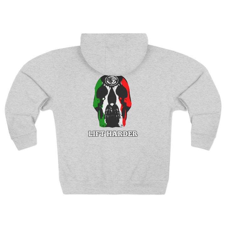 CG SKULL RED GREEN WHITE / LIFT HARDER ZIP UP