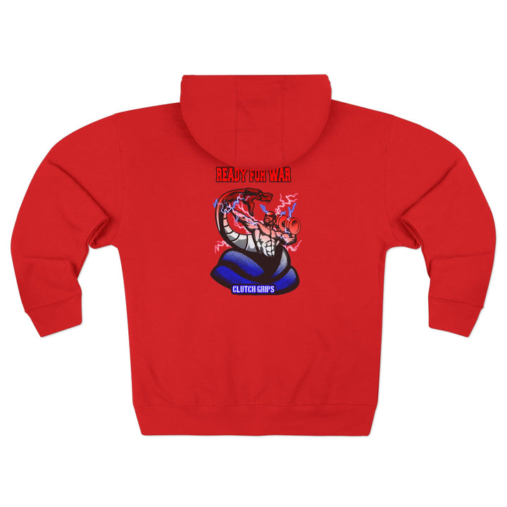 MAC VS SNAKE RED WHITE BLUE FADE /READY FOR WAR ZIP UP