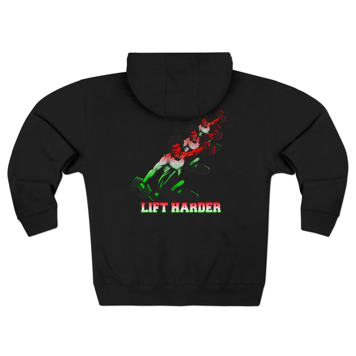 CG LIFT KICK RED WHITE GREEN FADE/LIFT HARDER ZIP UP