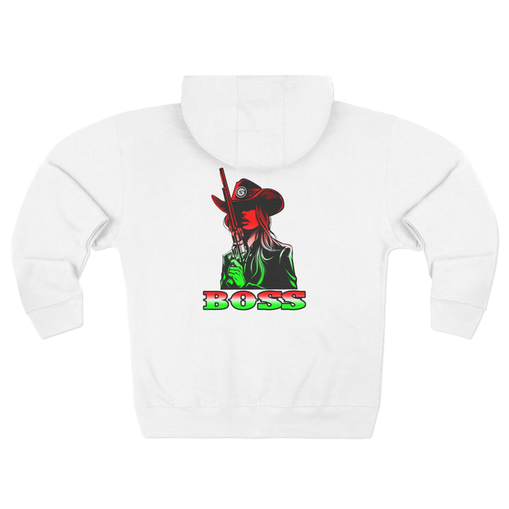 CG REBEL WOMAN RED WHITE GREEN FADE / BOSS ZIP UP