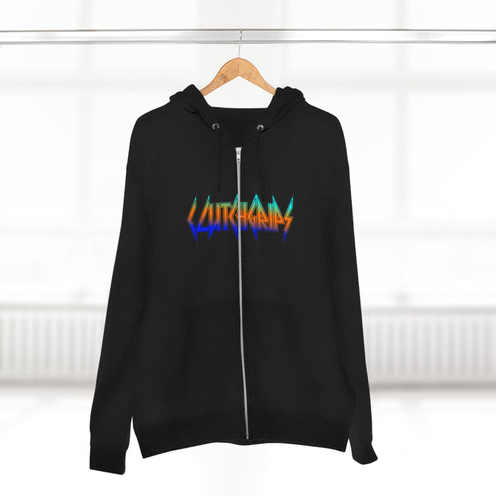 CG TIGER FLAME BLUE ORANGE AQUA FADE /LIFT OR DIE ZIP UP