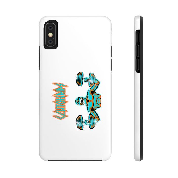RIDE THE LIGHTNING MIAMI COLORS AQUA ORANGE PHONE CASE/CLUTCHGRIPS