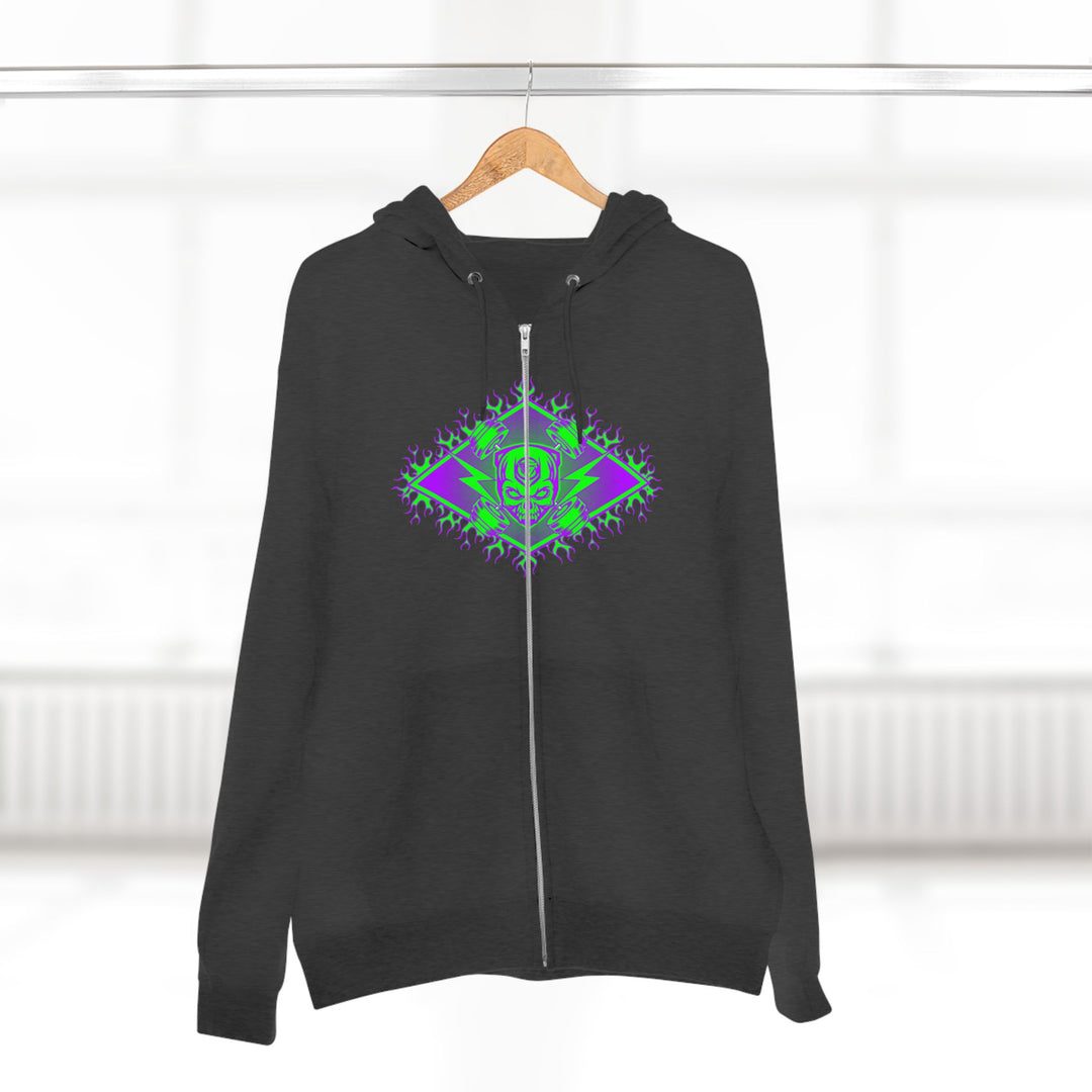 CG SERPENT SLAYER PURPLE GREEN /CONQUER ZIP UP
