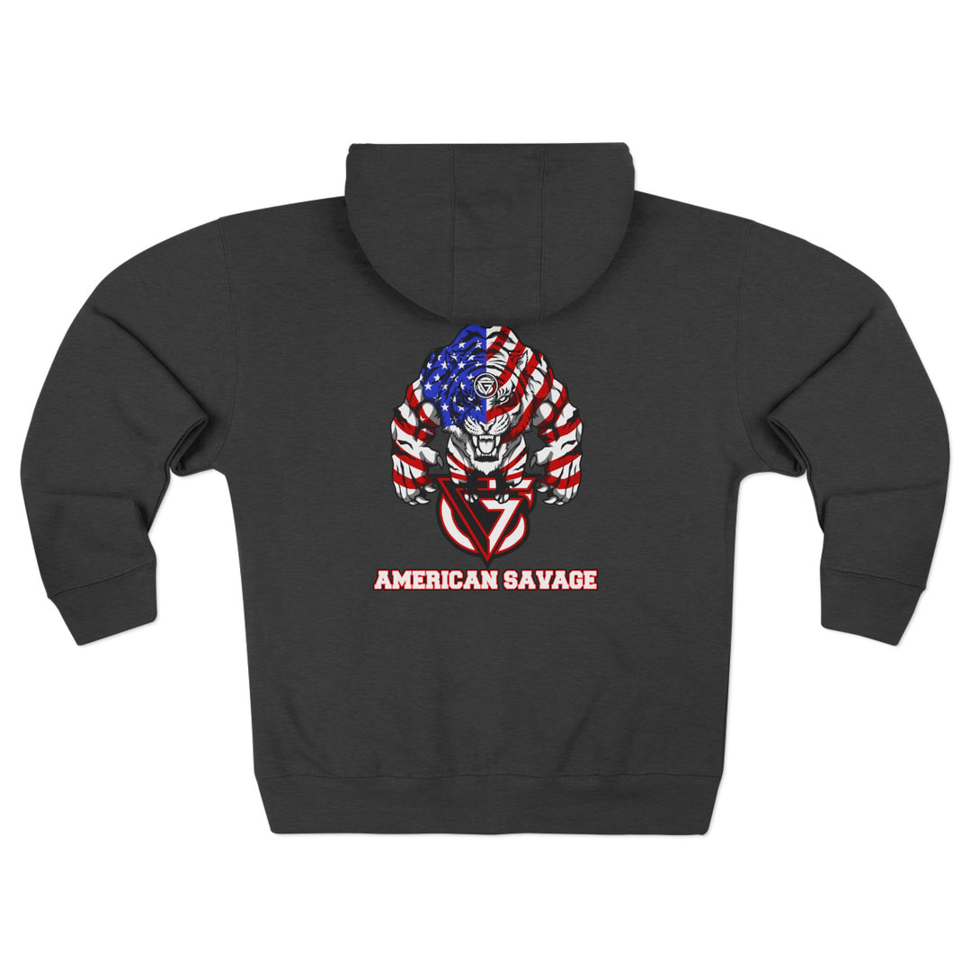 CG WICKED TIGER RED WHITE BLUE /AMERICAN SAVAGE ZIP UP