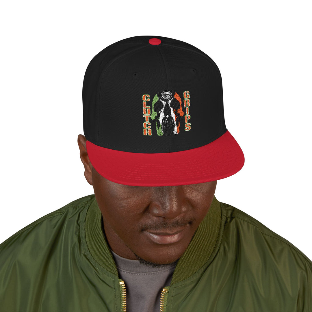 RED WHITE GREEN SKULLATOR Snapback (Embroidery)