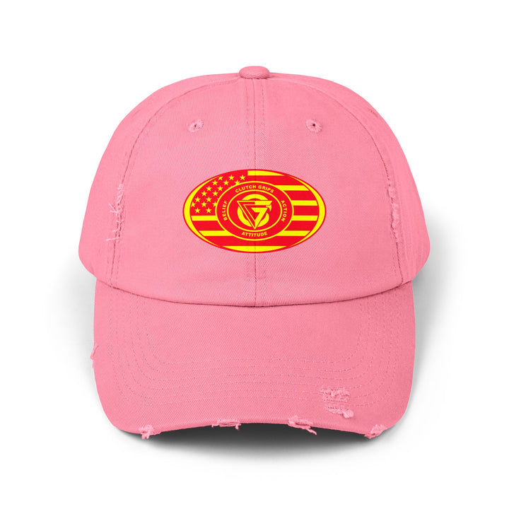 CG AMERICAN SUPERIOR GOLD & RED BLOODED FREEDOM FLAG CAP