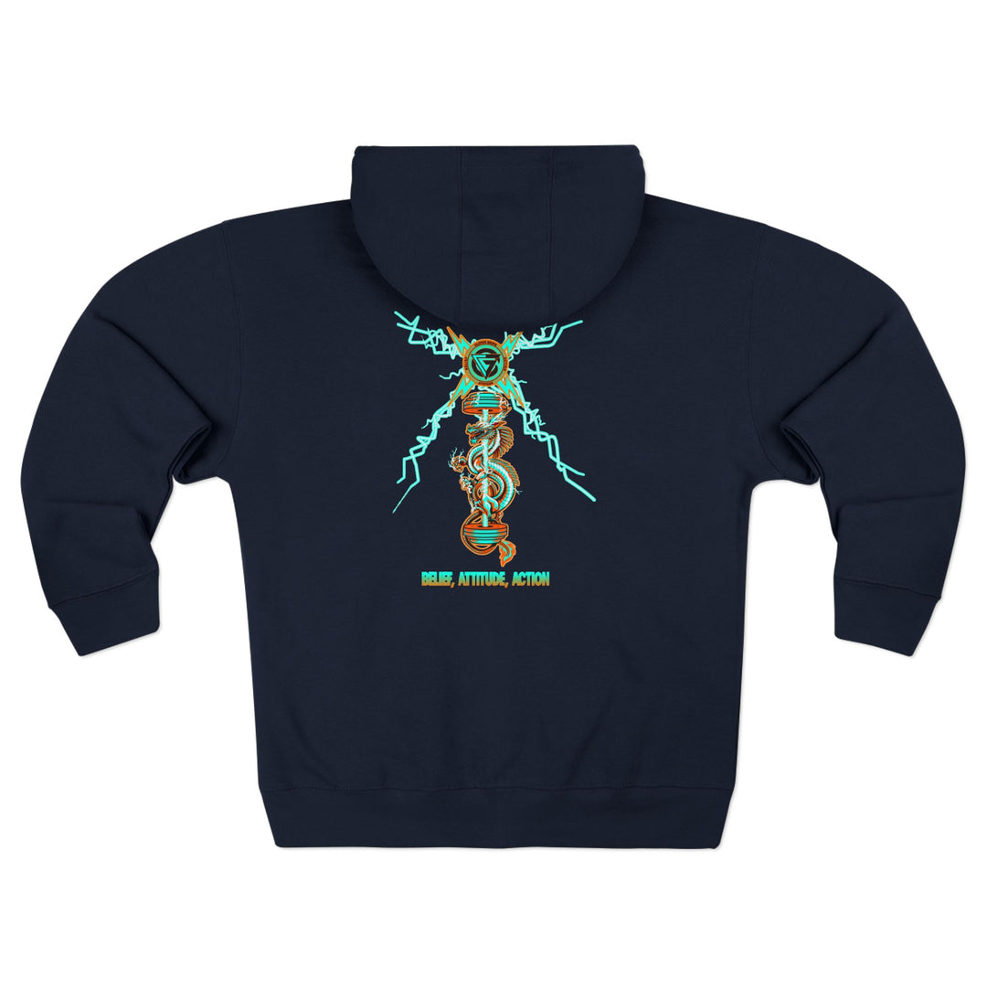 CG DRAGON BELLE LIGHTNING/DIAMOND MIAMI COLORS /BELIEF ATTITUDE ACTION ZIP UP