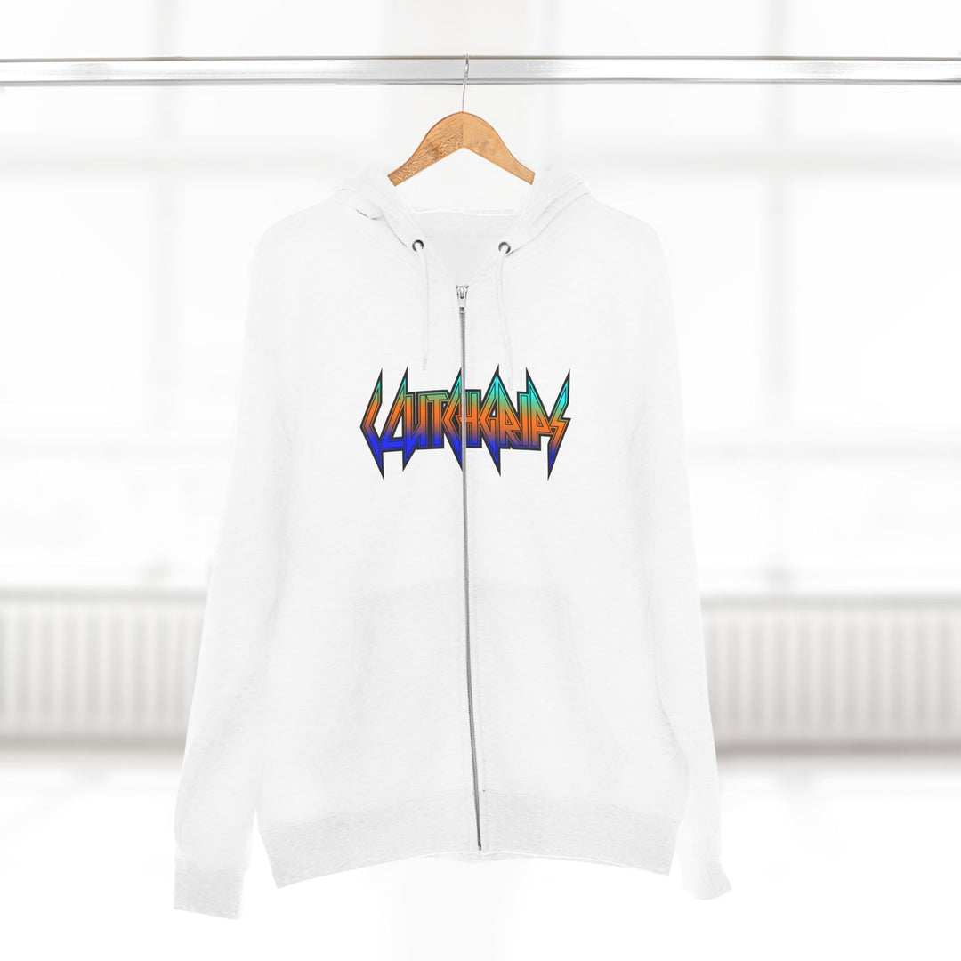 CG TIGER FLAME BLUE ORANGE AQUA FADE /LIFT OR DIE ZIP UP