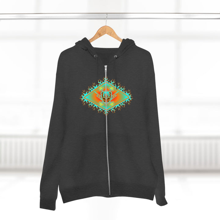 CG DIAMOND DBL BELL SKULL MIAMI COLORS /CLUTCHGRIPS ZIP UP