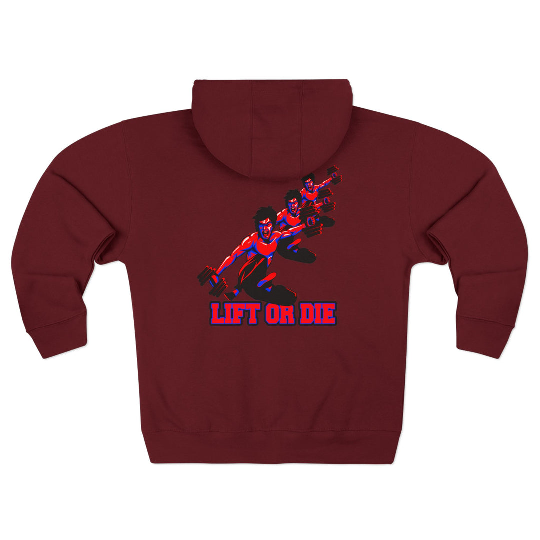 CG LIFT KICK RED BLUE/LIFT OR DIE ZIP UP