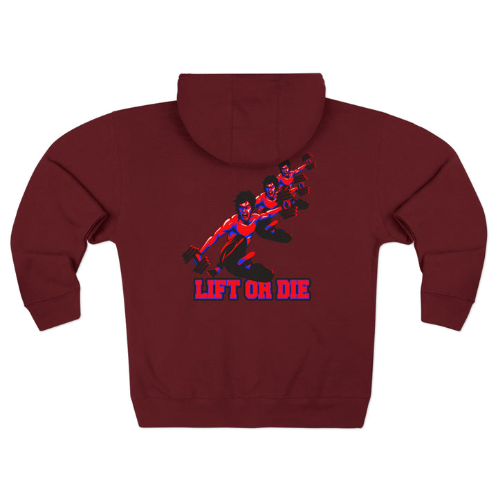 CG LIFT KICK RED BLUE/LIFT OR DIE ZIP UP