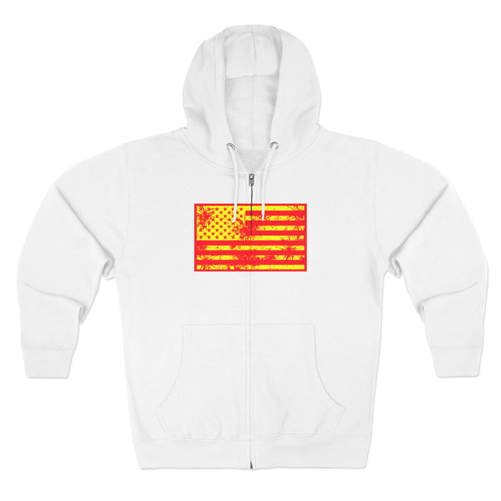 CG SGL SKULL BELL RED GOLD/READY FOR WAR ZIP UP