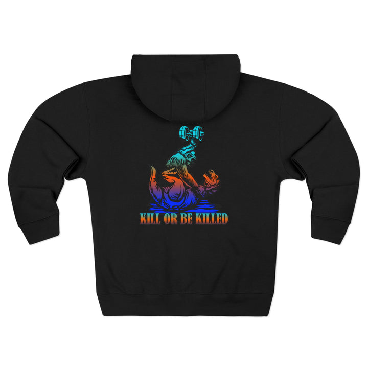 CG APE VS ZILLA BLUE ORANGE WHITE FADE/KILL OR BE KILLED ZIP UP