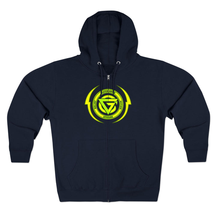 CG LIME GREEN COLISEUM MAC LIFT HARDER ZIP UP