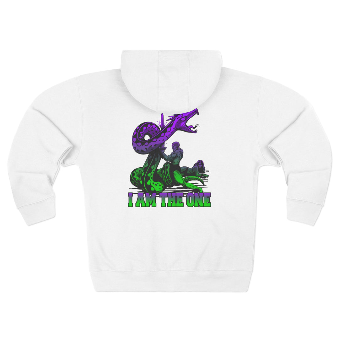 CG SERPENT SLAYER PURPLE GREEN /I AM THE ONE ZIP UP
