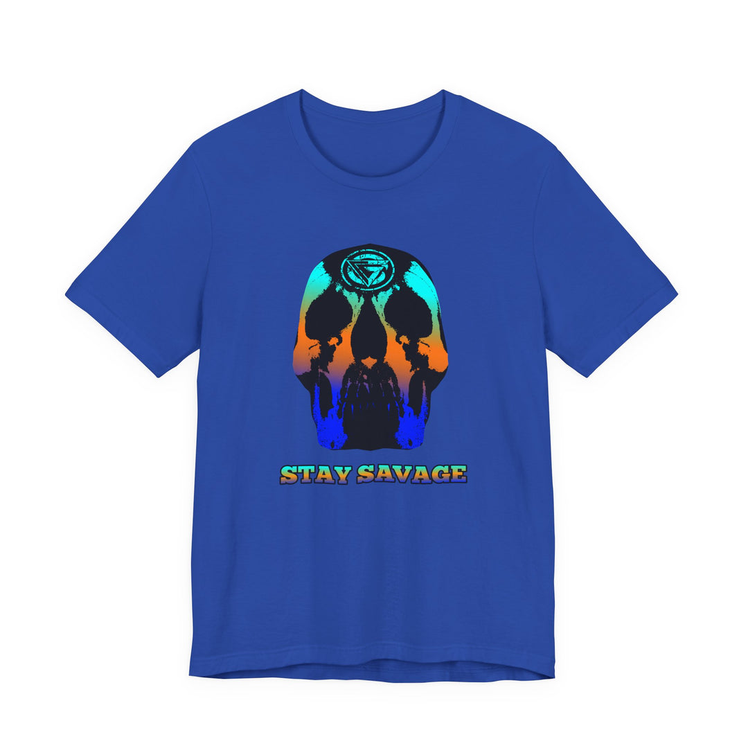 SKULLATOR BLUE ORANGE AQUA  /STAY SAVAGE
