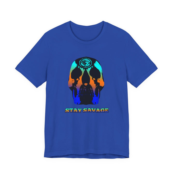 SKULLATOR BLUE ORANGE AQUA  /STAY SAVAGE