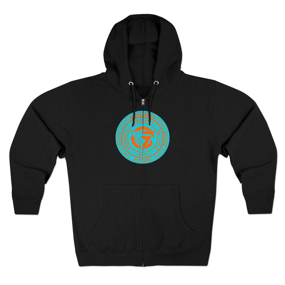 CG BIG MAC CHIEF AQUA ORANGE/CONQUER ZIP UP
