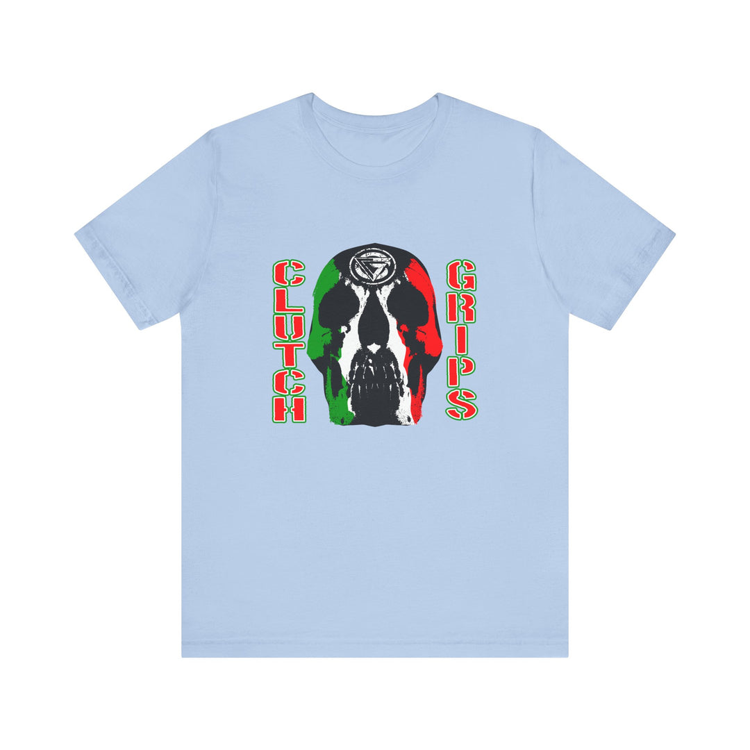 SKULLATOR RED WHITE GREEN FADE/CLUTCHGRIPS