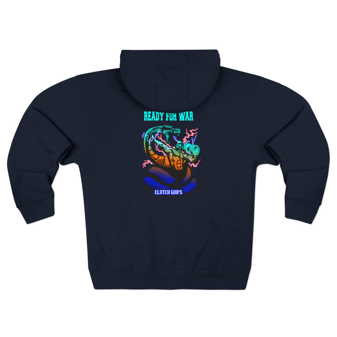 MAC VS SNAKE BLUE ORANGE AQUA / READY FOR WAR ZIP UP