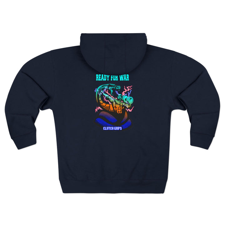 MAC VS SNAKE BLUE ORANGE AQUA / READY FOR WAR ZIP UP