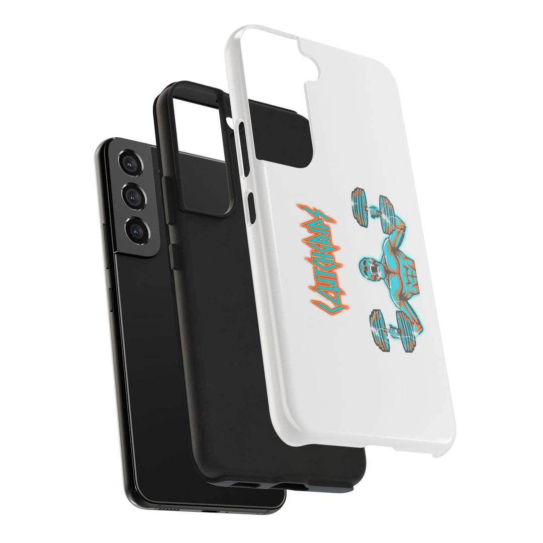 RIDE THE LIGHTNING MIAMI COLORS AQUA ORANGE PHONE CASE/CLUTCHGRIPS