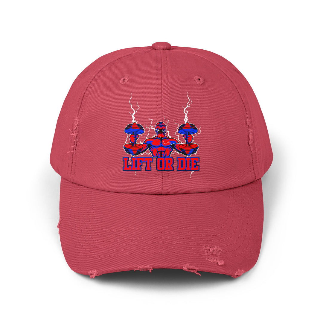 RIDE THE LIGHTNING HYPER RED BLUE /LIFT OR DIE CAP