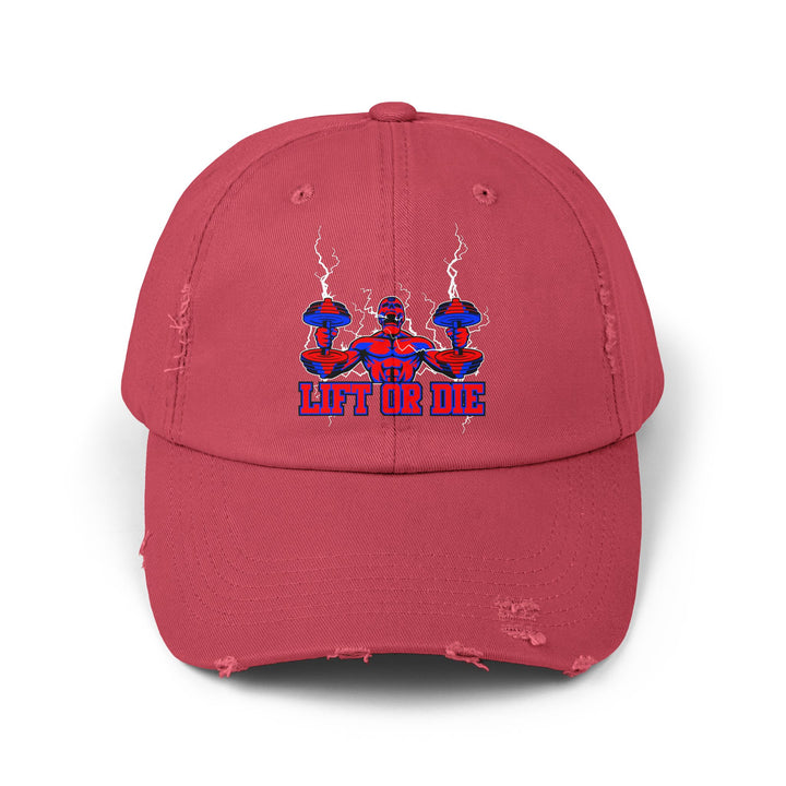 RIDE THE LIGHTNING HYPER RED BLUE /LIFT OR DIE CAP
