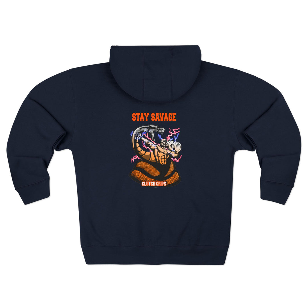 MAC VS SNAKE ORANGE WHITE FADE /STAY SAVAGE ZIP UP