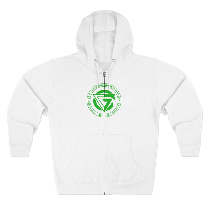 CG LION HEART GREEN WHITE /STAY SAVAGE ZIP UP