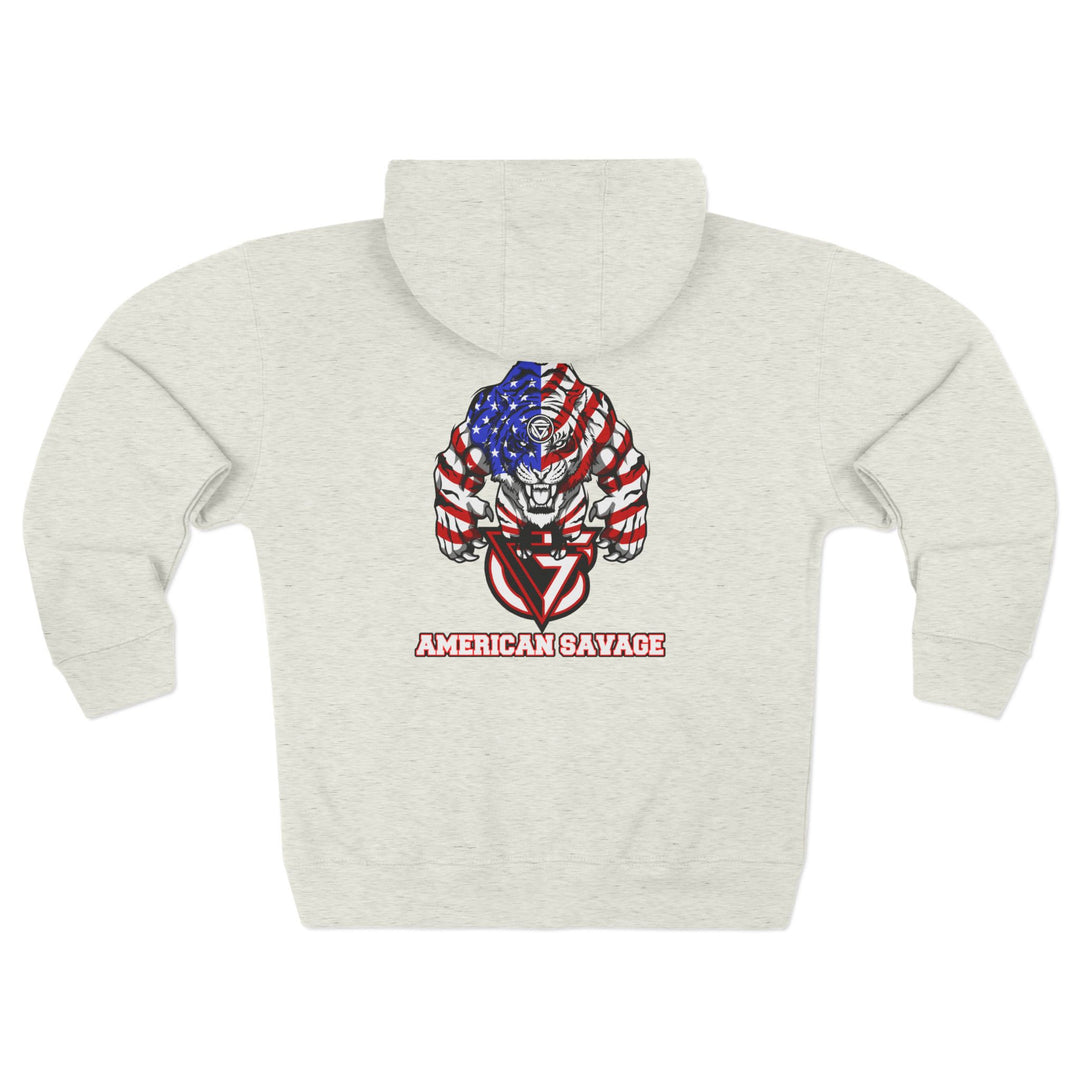 CG WICKED TIGER RED WHITE BLUE /AMERICAN SAVAGE ZIP UP