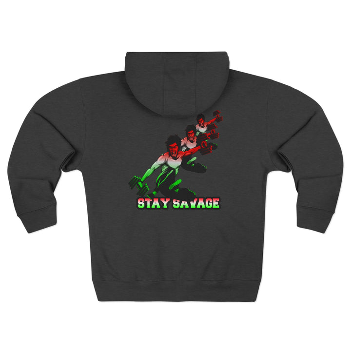 CG LIFT KICK RED WHITE GREEN FADE/STAY SAVAGE ZIP UP
