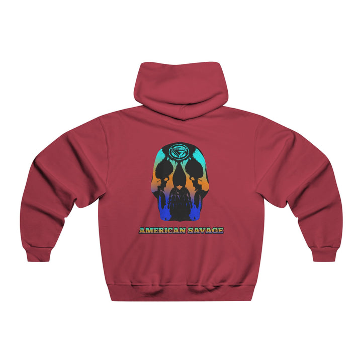 SKULLATOR-BLUE ORANGE AQUA FADE/AMERICAN SAVAGE