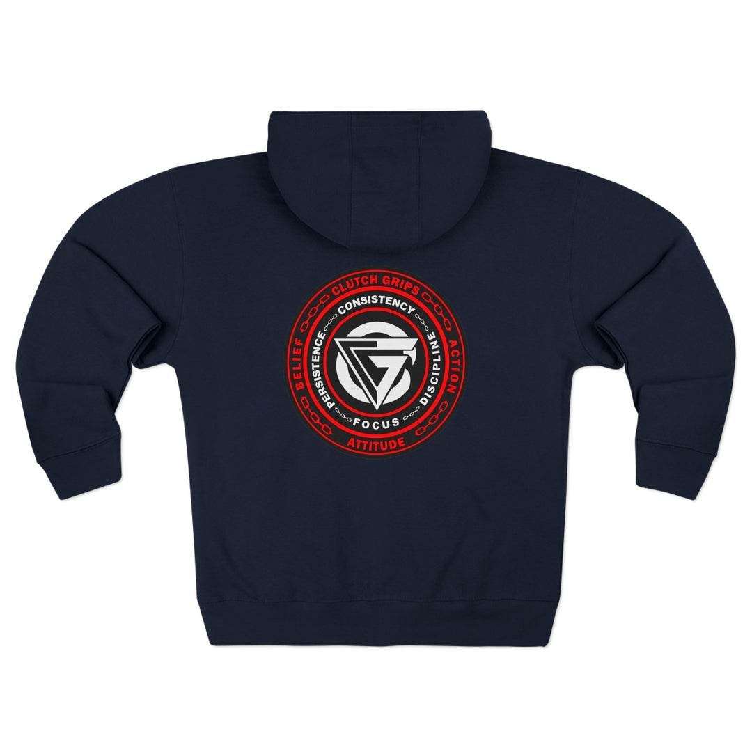CG CORE WINNERS LOGO RED WHITE BLACK/CONQUER ZIP UP