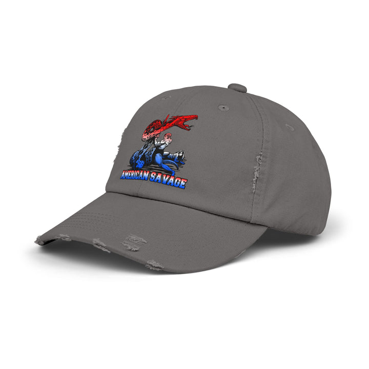 SERPENT SLAYER RED WHITE BLUE FADE/AMERICAN SAVAGE CAP