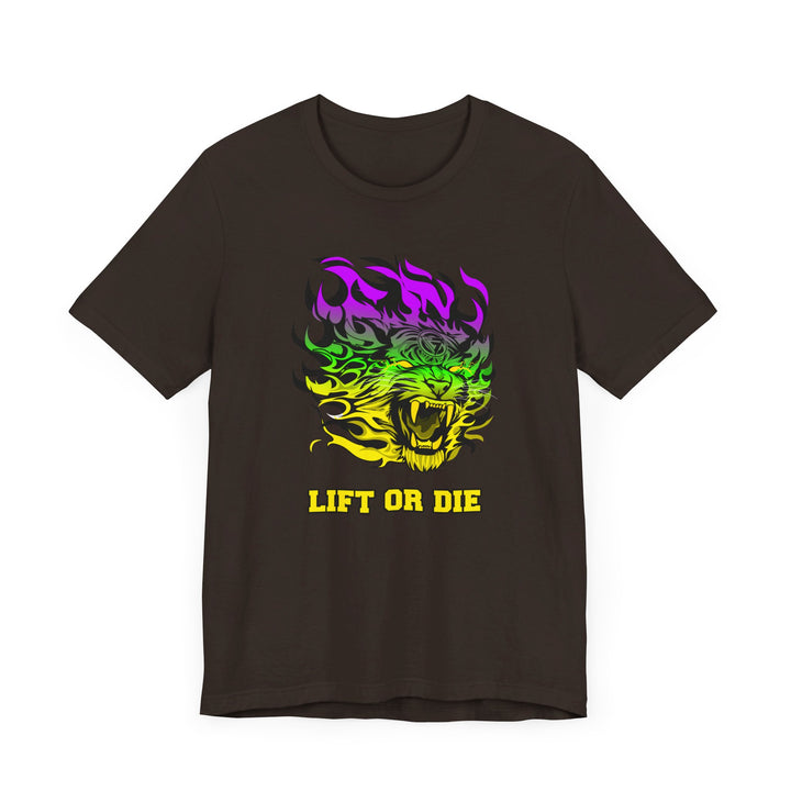 TIGER FLAME YELLOW GREEN PURPLE FADE/LIFT OR DIE