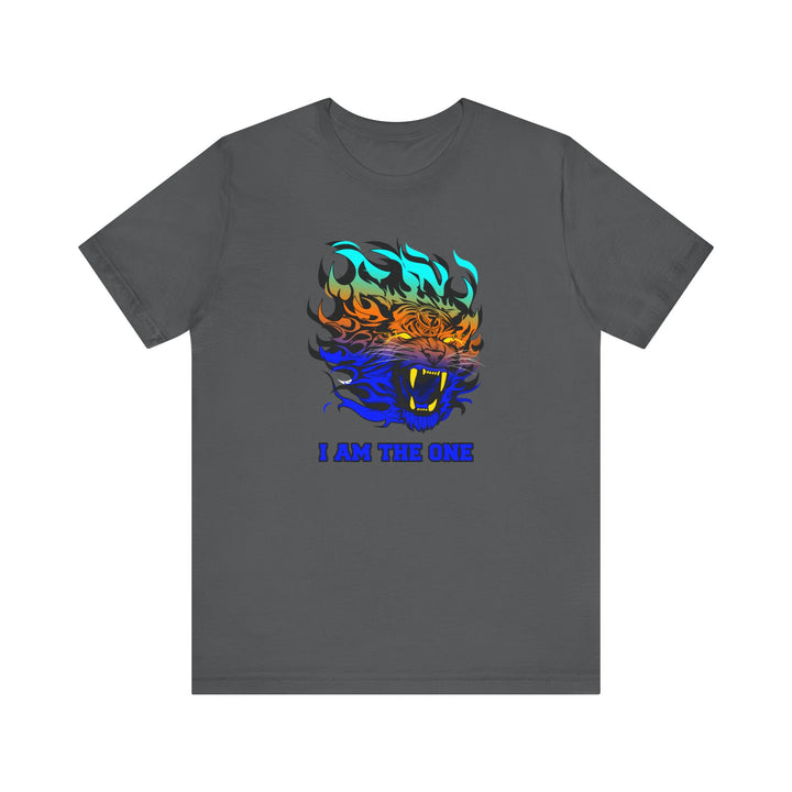TIGER FLAME BLUE ORANGE AQUA FADE/I AM THE ONE