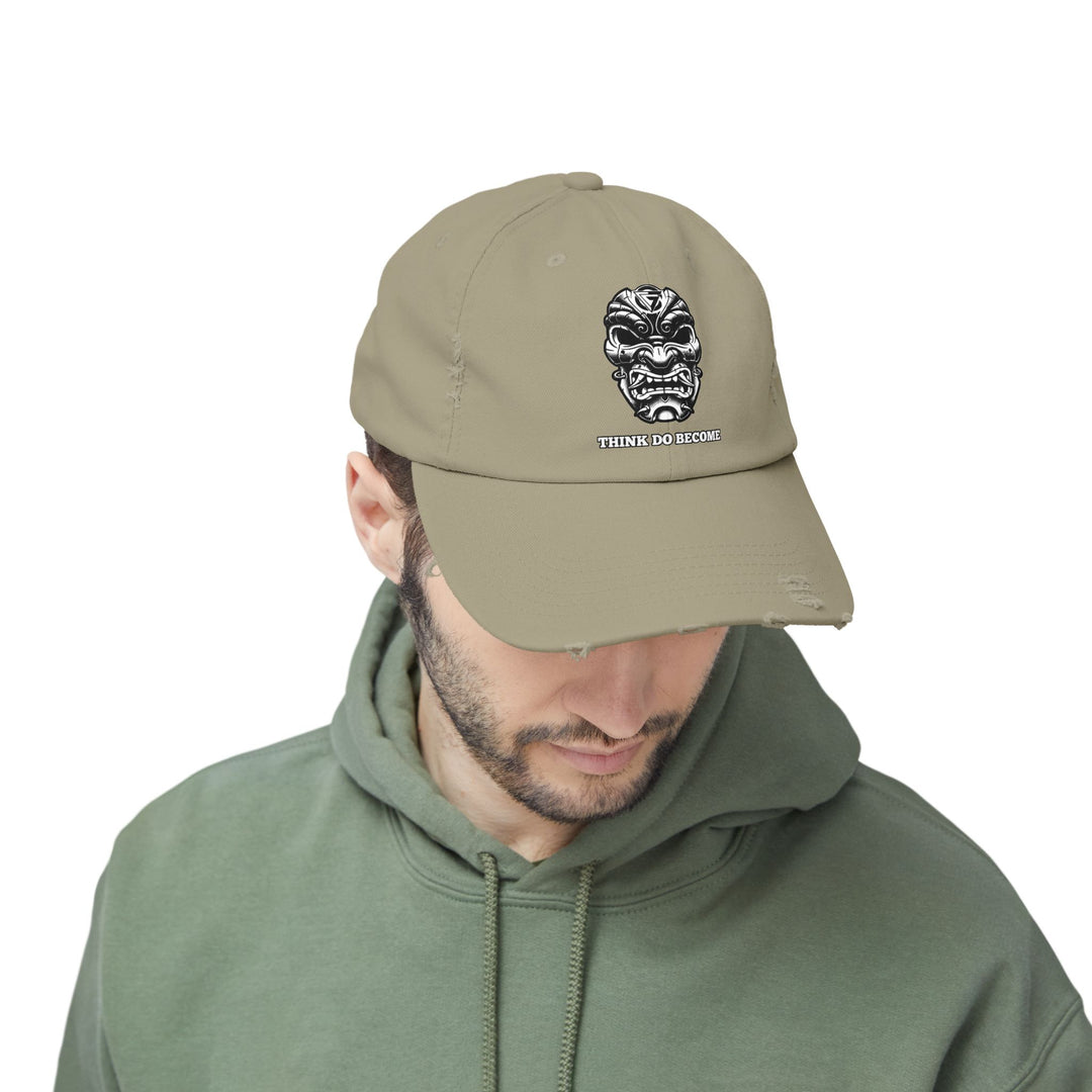 CG SAMURAI MASK WHITE BLACK /THINK DO BECOME CAP