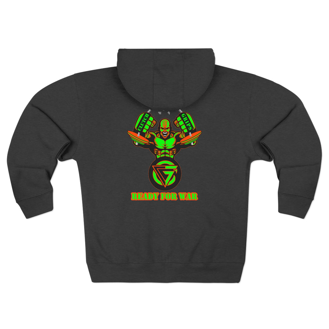 MAC SNAP GREEN ORANGE /READY FOR WAR ZIP UP