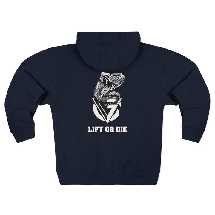 WICKED VIPER BLACK WHITE /LIFT OR DIE ZIP UP
