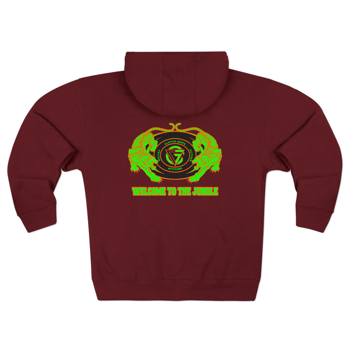 TIGER VS TIGER GREEN ORANGE /WELCOME TO THE JUNGLE ZIP UP