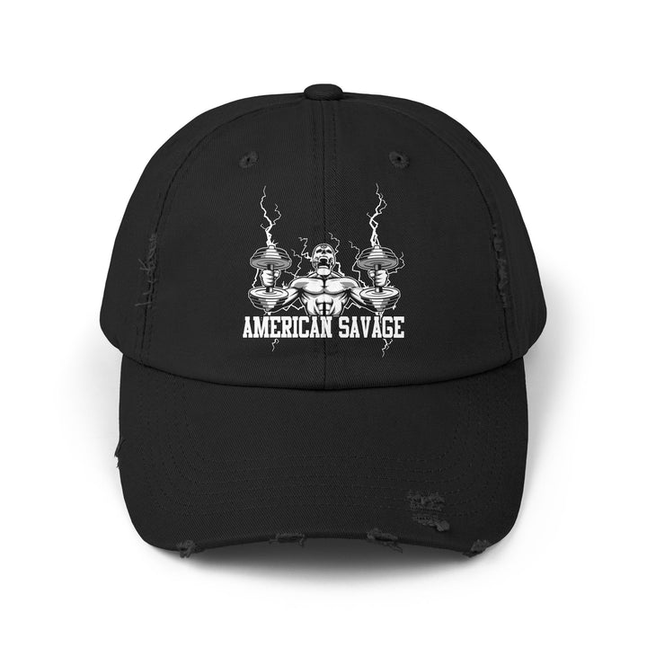 RIDE THE LIGHTNING WHITE AMERICAN SAVAGE CAP