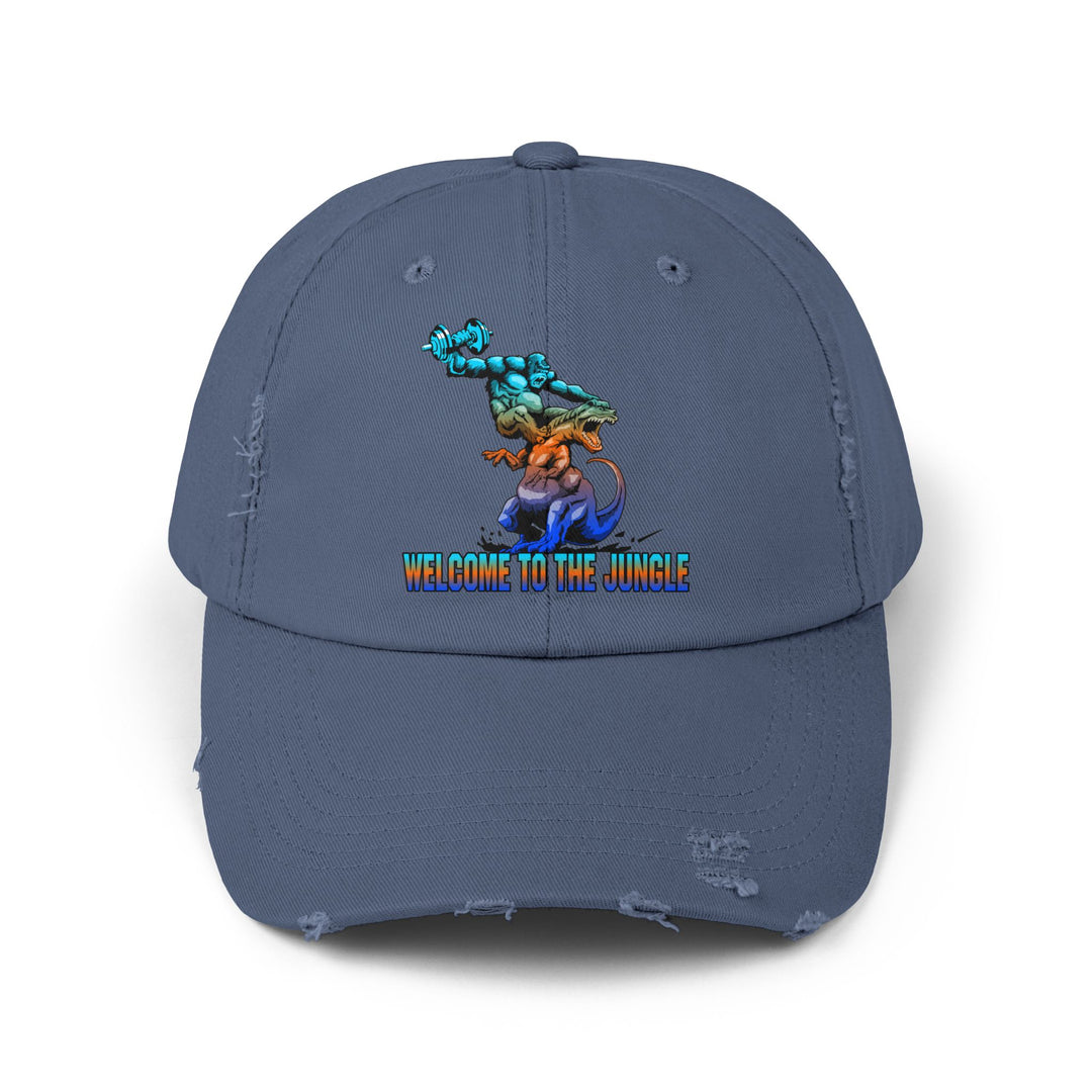 APE VS ZILLA BLUE ORANGE AQUA /WELCOME TO THE JUNGLE CAP
